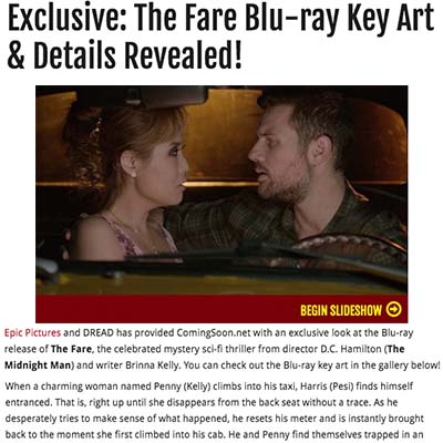 Exclusive: The Fare Blu-ray Key Art & Details Revealed! 